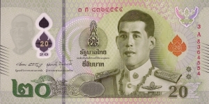 THAILAND 20 Baht Banknote