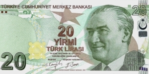 TURKYIE 20 Lira Banknote