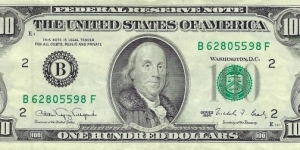 USA 100 Dollars Banknote