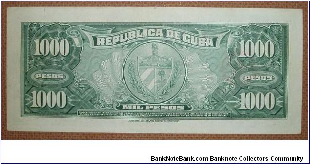 Banknote from Cuba year 1950