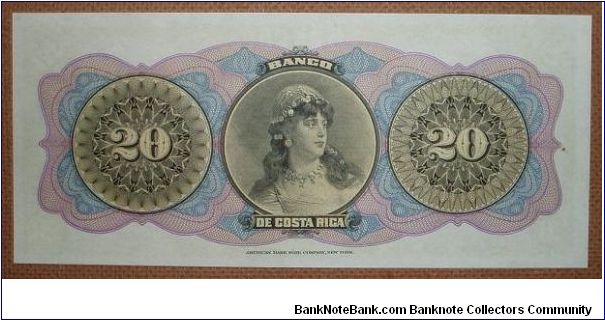 Banknote from Costa Rica year 1899