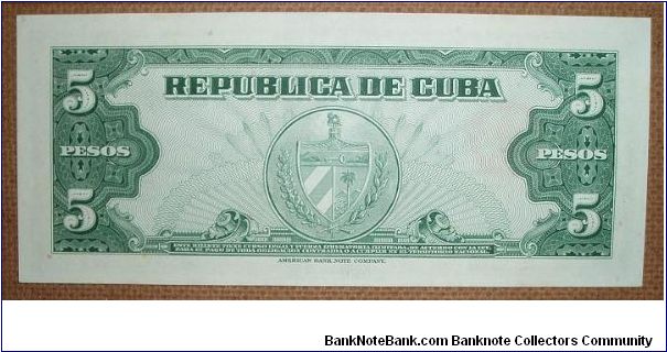 Banknote from Cuba year 1950