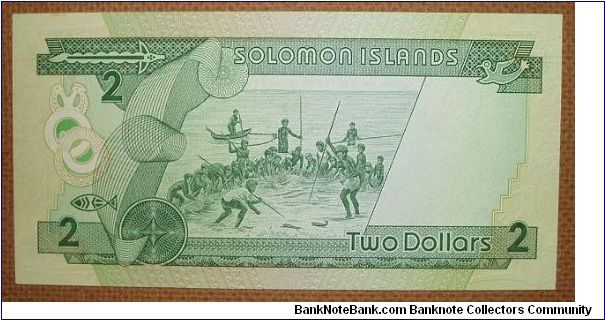 Banknote from Solomon Islands year 1986