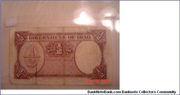 Banknote from Iraq year 1936