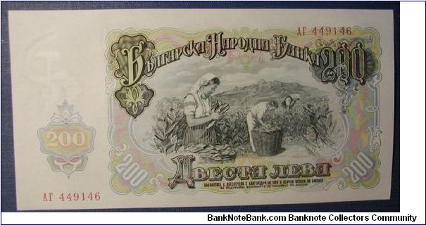 Banknote from Bulgaria year 1951