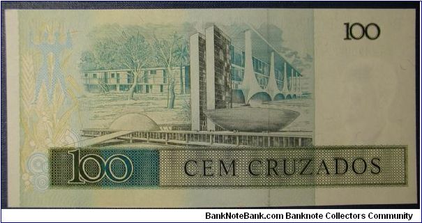 Banknote from Brazil year 1986