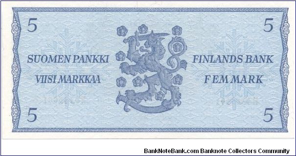 Banknote from Finland year 1980