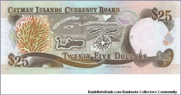 Banknote from Cayman Islands year 1991