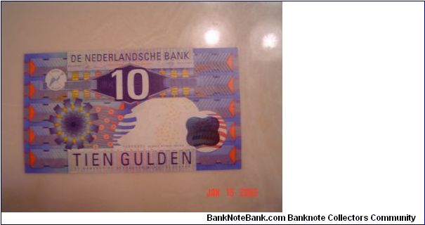 Netherlands P-99 10 Gulden 1997 Banknote