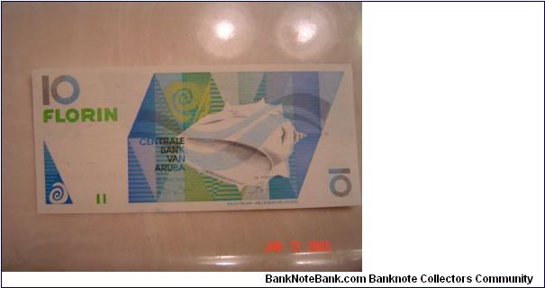 Aruba P-11 10 Florin 1993 Banknote