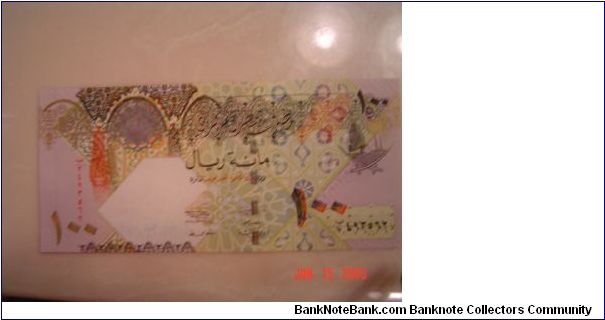 Qatar P-24 100 Riyals 2003 Banknote