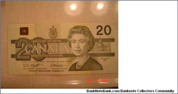 Canada P-97 20 Dollars 1991 Banknote