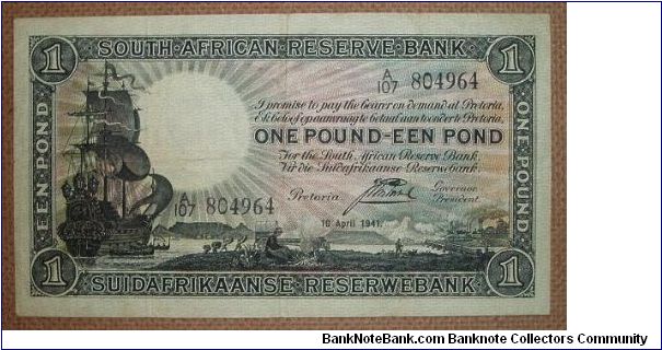 1 Pound, ship Banknote