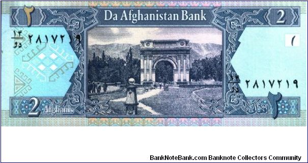 Banknote from Afghanistan year 2002