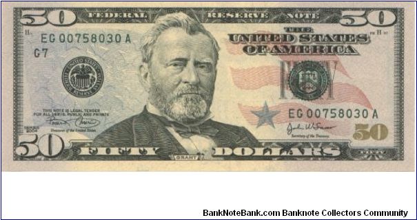 P-NEW, 50 Dollars, 2004 Banknote