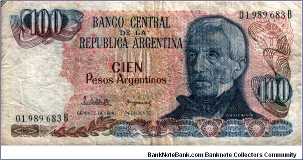 Argentina - 100 Pesos -1983 - P315 Banknote
