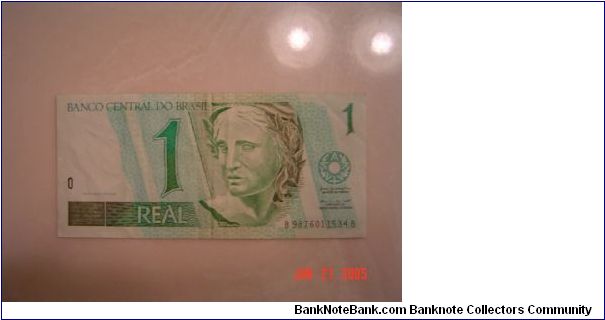 Brazil P-243 1 Real 1994 Banknote