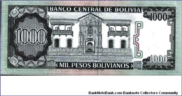 Banknote from Bolivia year 1964