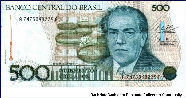 Brazil - 500 Cruzeiros - P212c Banknote