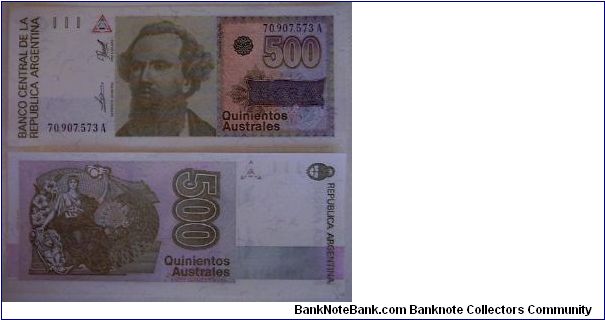 Banknote from Argentina year 1985