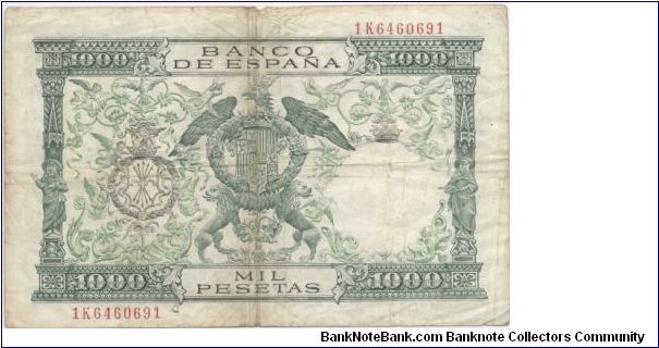 Banknote from Spain year 1957
