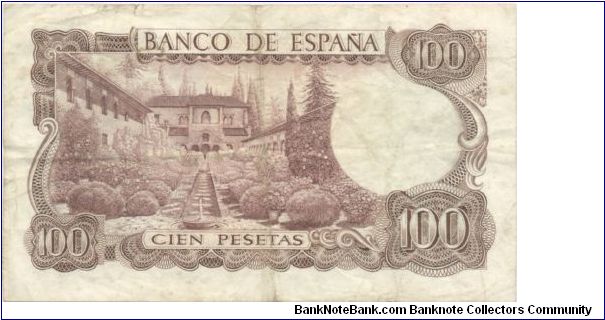 Banknote from Spain year 1970