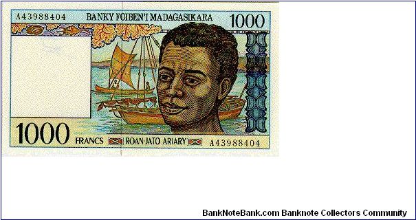 1.000 Francs * 1994 * P-76 Banknote