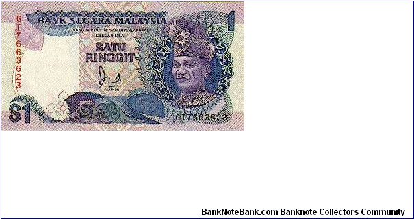 1 Ringgit * 1986 * P-27a Banknote