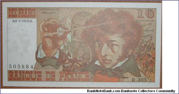 10 Francs, composer. Banknote