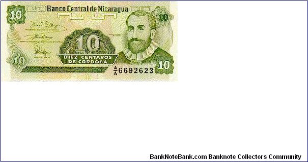 10 Cordobas * 1991 * P-169 Banknote
