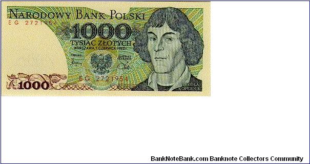 1.000 Zlotych * 1982 * P-146c Banknote