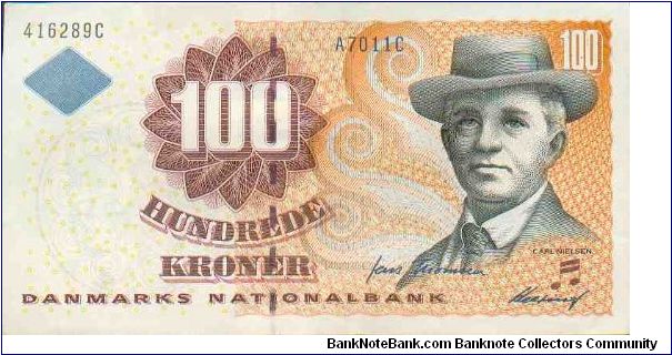 100 Krone,
Anverso:
Carl Nielsen

Serie:
416289C A7011C Banknote