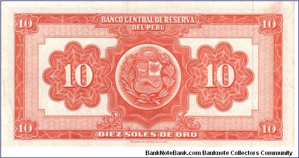 Banknote from Peru year 1961