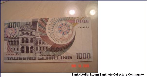 Banknote from Austria year 1983