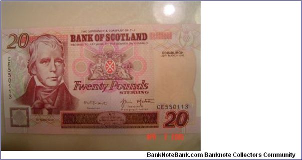 Scotland P-121 20 Pounds 1998 Banknote