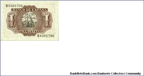Banknote from Spain year 1953