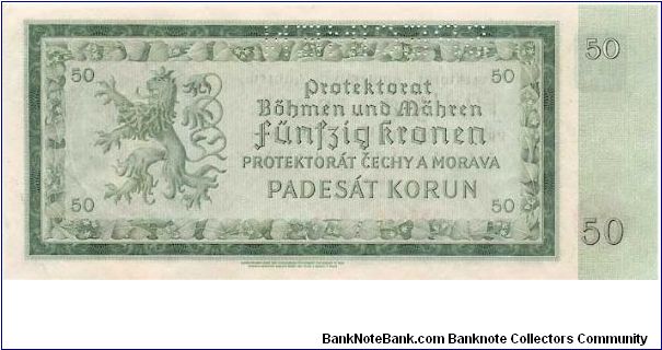 Banknote from Czech Republic year 1940
