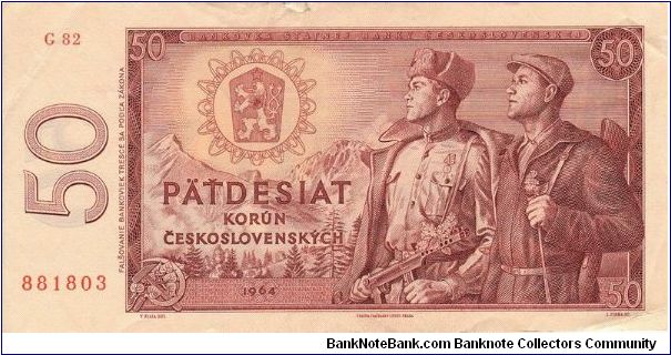 Czechoslovakia - 50 Kcs 1964 Banknote