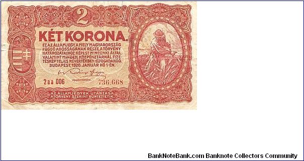 2 Korona Banknote