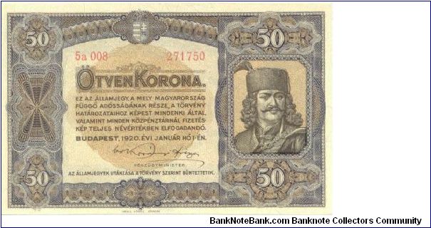 50 Korona Banknote