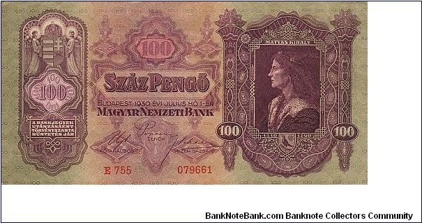 100 Pengö Banknote