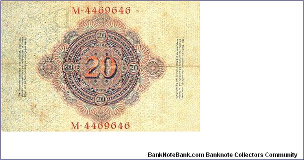 Banknote from Germany year 1914