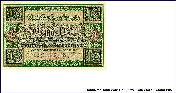 10 Mark
Reichsbanknote Banknote
