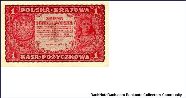 1 Marka Polska
Polska Krajowa Kasa Pozyckowa Banknote