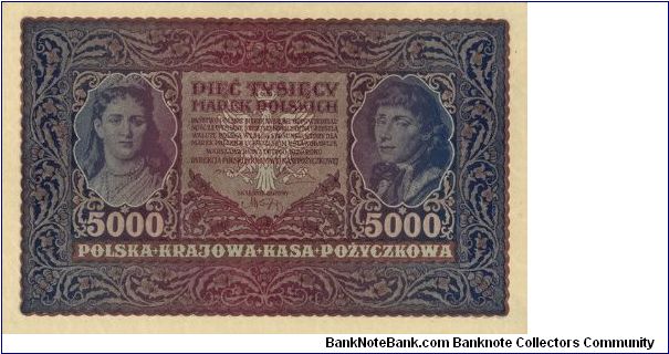 5000 Marek Polskich
Polska Krajowa Kasa Pozyckowa Banknote