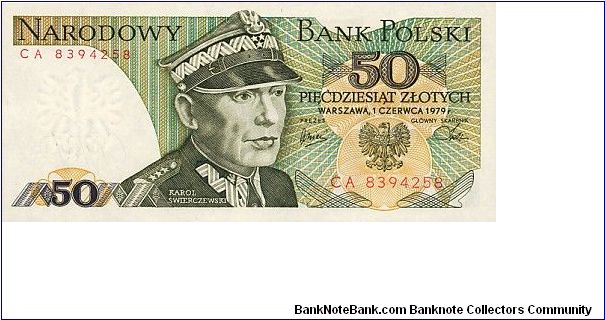 50 Zlotych
Poland Popular Republic Banknote