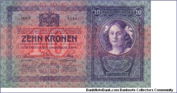 10 K
Austria - Hungary Banknote