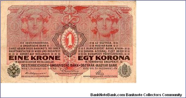 1 K
Austria - Hungary Banknote
