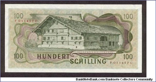 Banknote from Austria year 1969