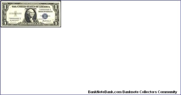 1 Dollar
Silver Certificate Banknote